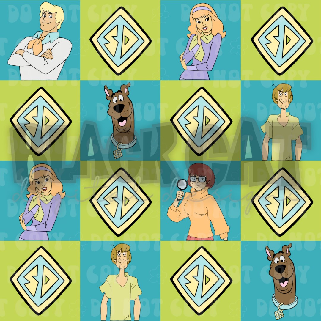 Mystery Gang Checkers - DIGITAL DOWNLOAD ONLY