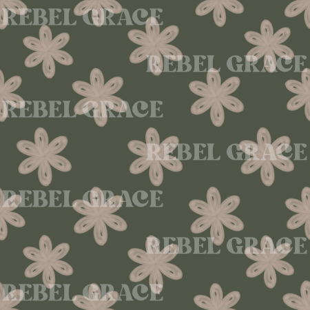 Month of the Military Child - Marines Flowers Patchwork + Coord