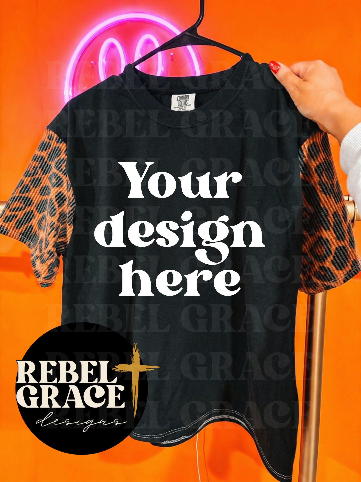 Leopard Sleeve CC MOCKUP • Digital Product