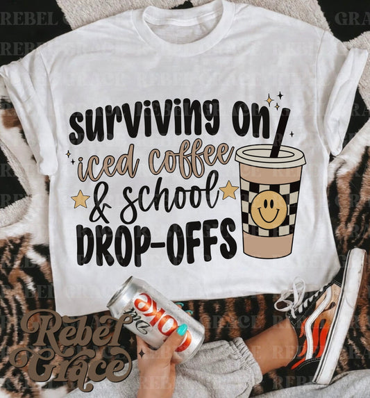 Surviving On Iced Coffee & School Drop-Offs