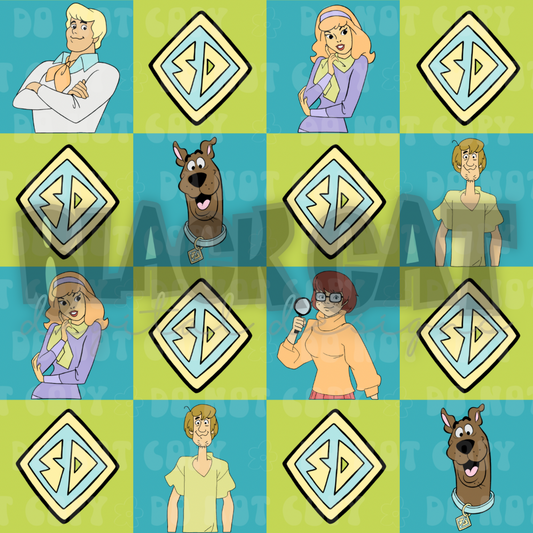 Mystery Gang Checkers - DIGITAL DOWNLOAD ONLY