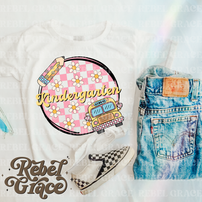 Checker Girly Back To School (Preschool-Fourth Grade)