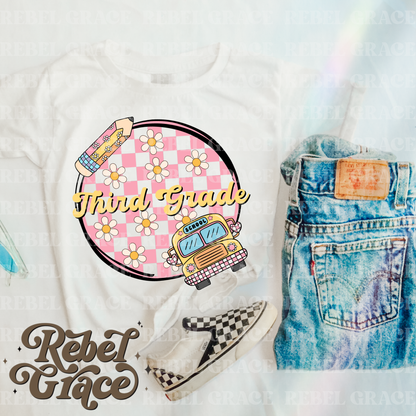 Checker Girly Back To School (Preschool-Fourth Grade)
