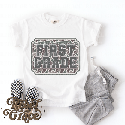 Camo Back To School (Preschool-Fifth Grade)