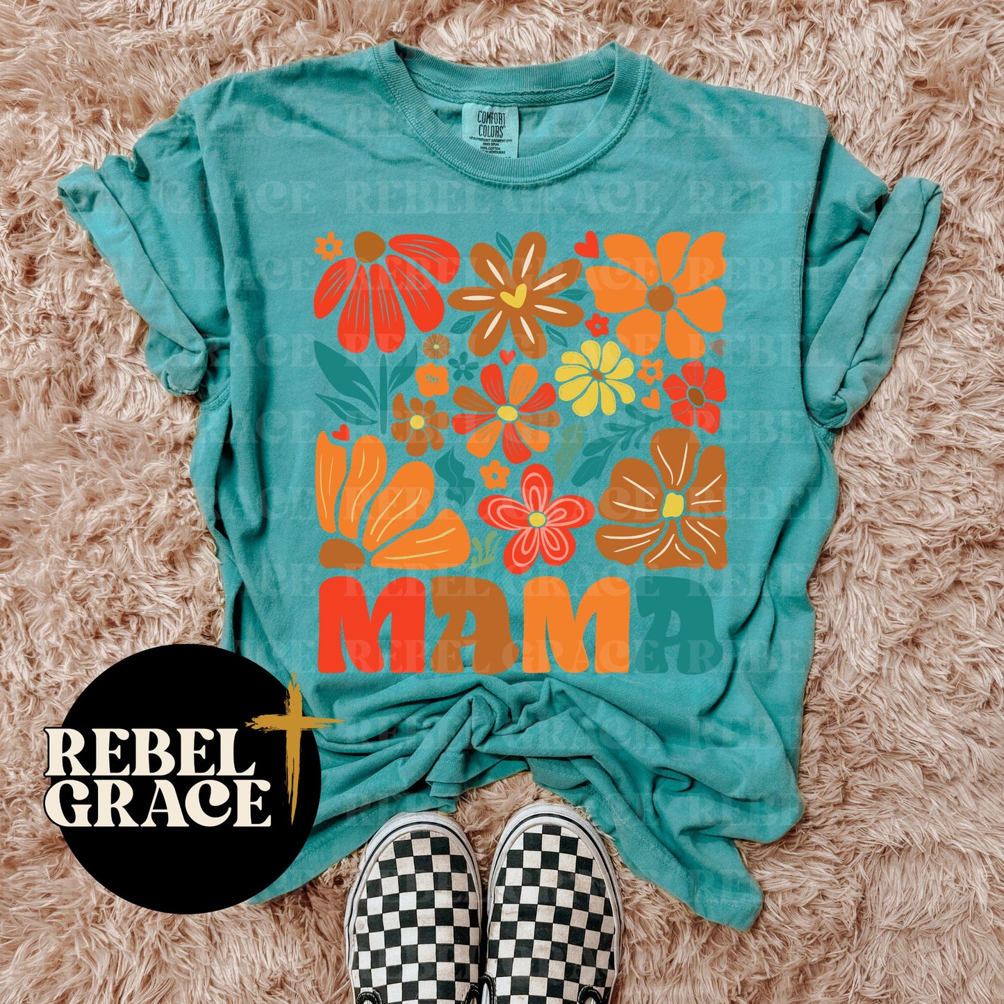 Groovy Floral Mama