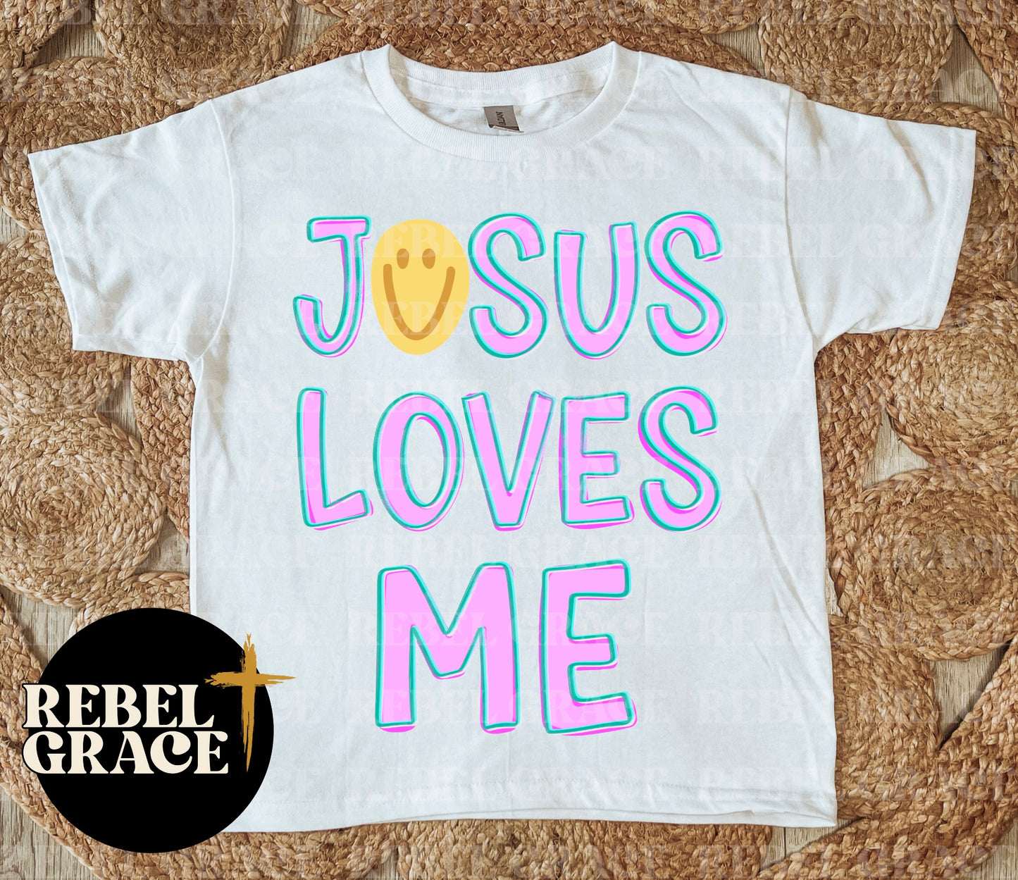 Jesus Loves Me (Pink & Blue Option)