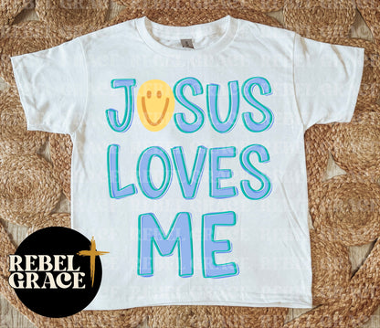 Jesus Loves Me (Pink & Blue Option)