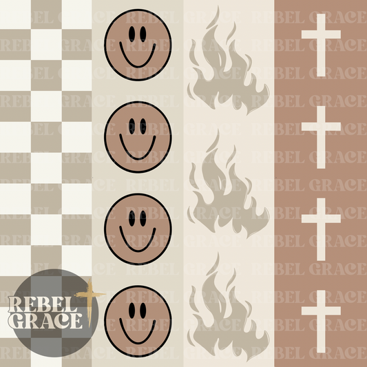 Smiley Stripe Neutral Boy + Coord