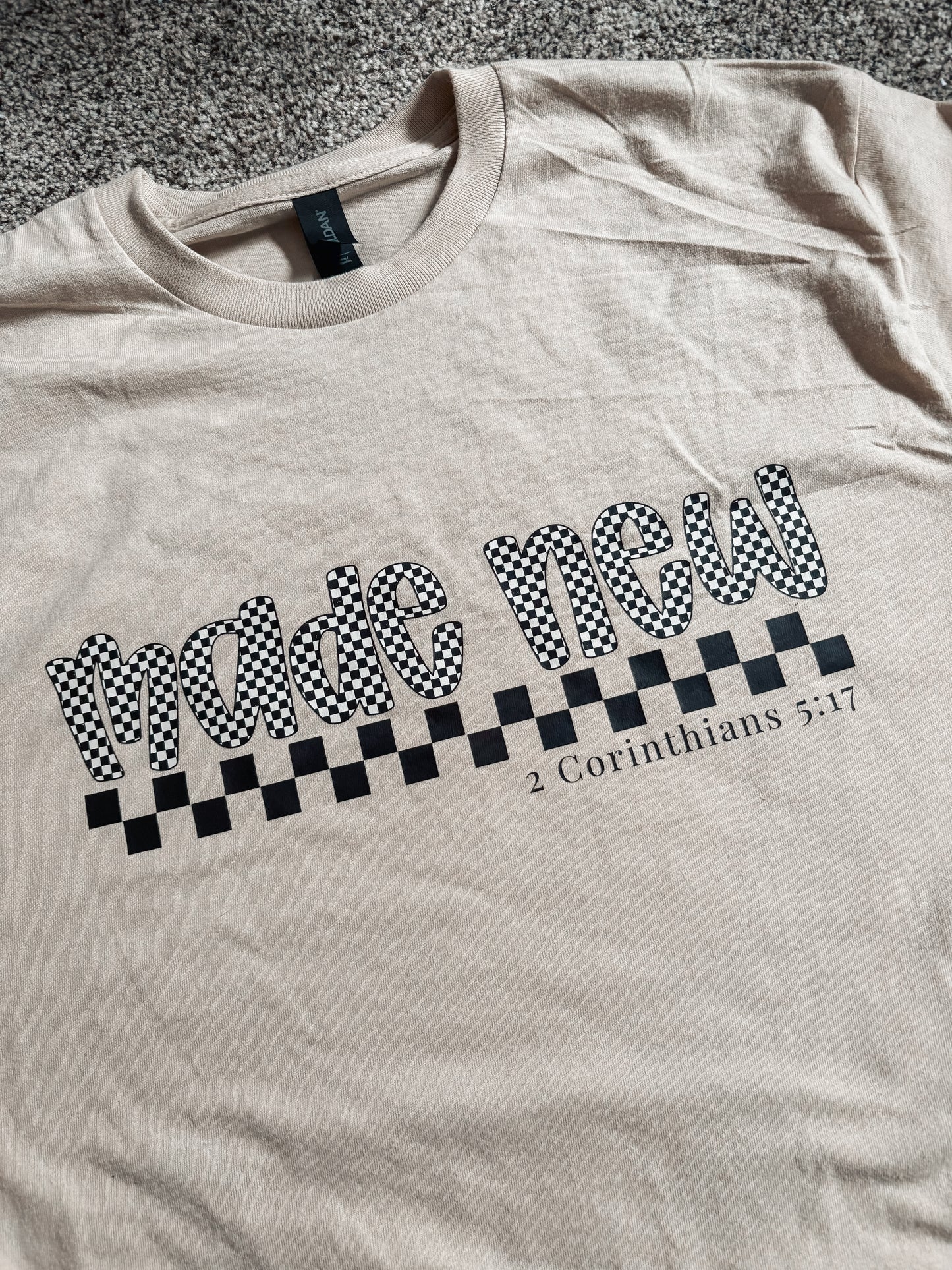 Made New Checkered Tee