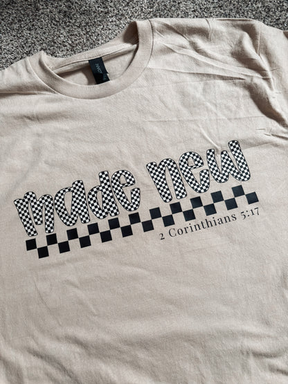 Made New Checkered Tee